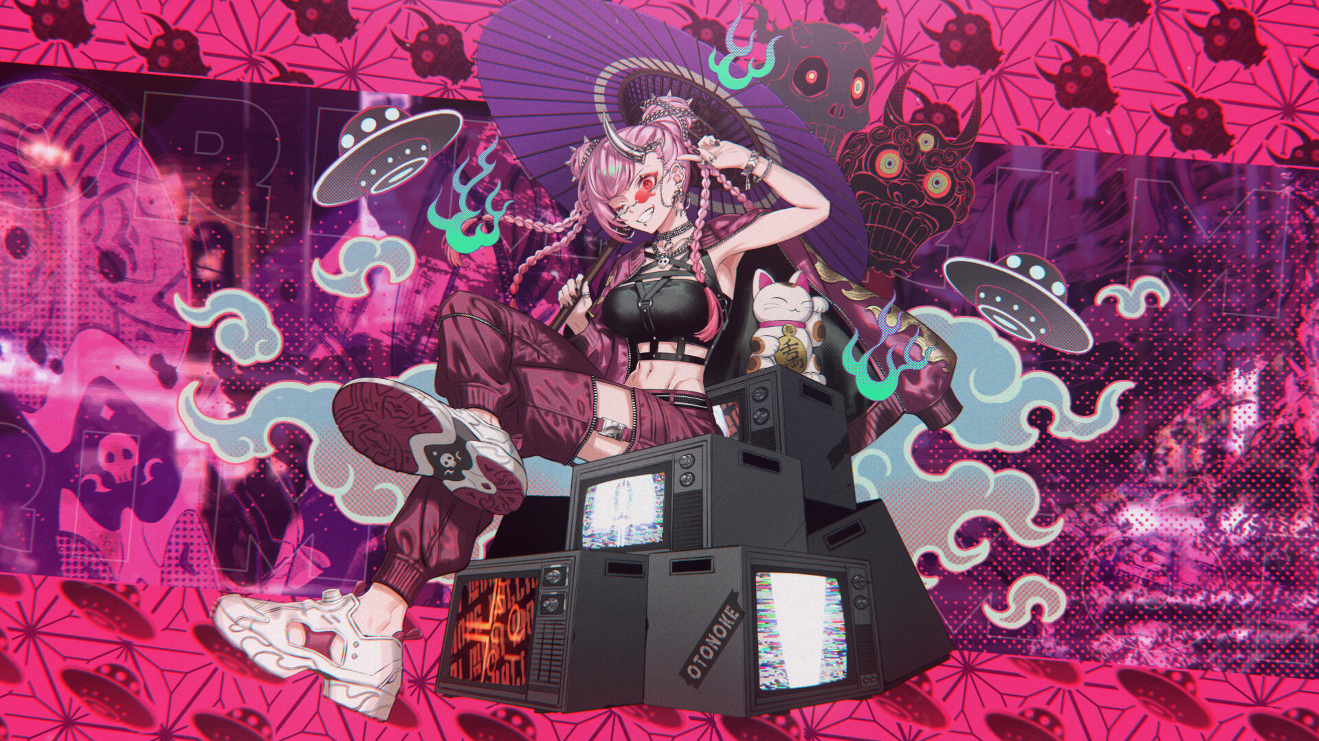 Thumbnail of Otonoke by Mori Calliope, a Lyric MV